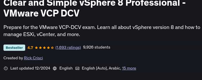 Pictures · Udemy — Clear and Simple vSphere 8 Professional – VMware VCP DCV 2024-12