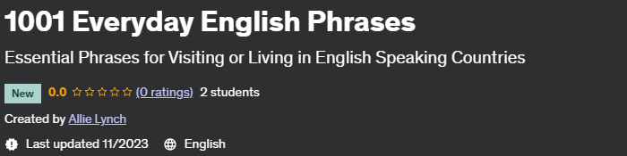 Pictures · Udemy — 1001 Everyday English Phrases 2023-11
