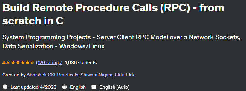 Pictures · Udemy — Build Remote Procedure Calls (RPC) – from scratch in C 2022-3