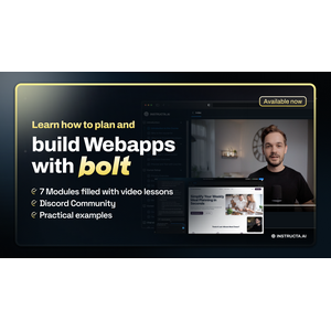 InstructaAi – Learn to build Web Apps with Bolt.new and AI 2025-3
