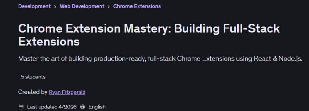 Изображения · Chrome Extension Mastery: Строительство расширения Full-Stack 2026-4