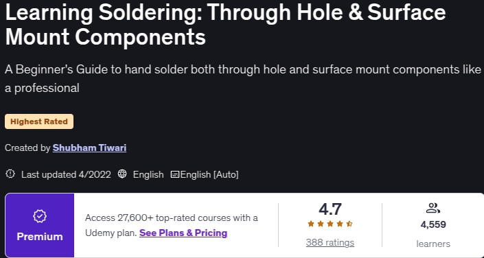 Pictures · Learning Soldering: Through Hole & Surface Mount Components 2022-4