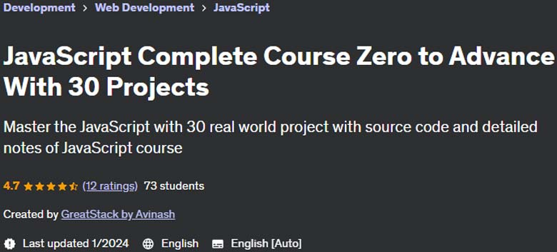 Pictures · JavaScript Complete Course Zero to Advance With 30 Projects 2024-1