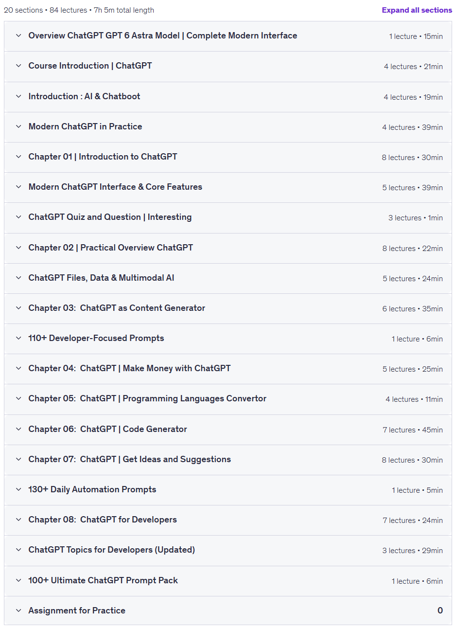 Course topics · ChatGPT & GPT-6 Astra: Master Plus Features and Plugins 2026-2