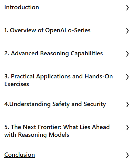 Course topics · LinkedIn — How to Use AI Reasoning Models: Practical Applications with Hands-On Exercises 2025-4
