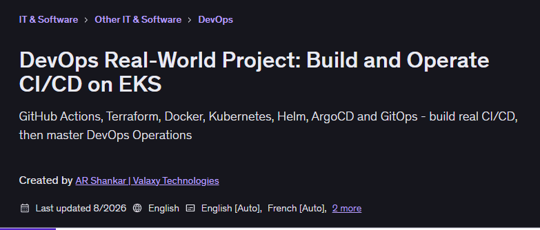 이미지 · DevOps 실제 세계 프로젝트 : EKS에서 CI/CD를 구축하고 운영 2026-7