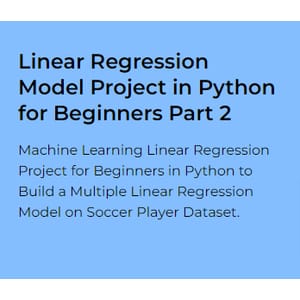 Projectpro — Linear Regression Model Project in Python for Beginners Part 2 2024-7