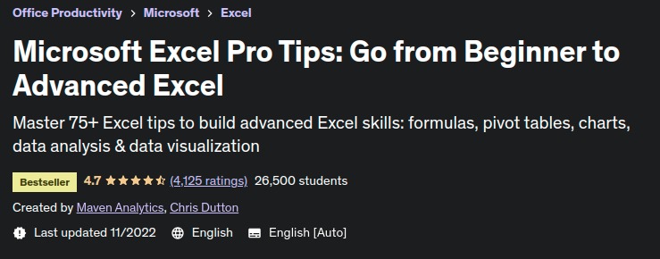 Pictures · Udemy — Microsoft Excel Pro Tips: Go from Beginner to Advanced Excel 2022-6