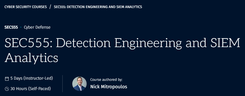 Pictures · SANS — SEC555: Detection Engineering and SIEM Analytics 2021-6