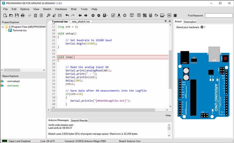 Pictures · Programino IDE for Arduino v1.6.0