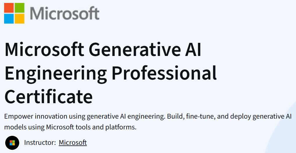 Pictures · Microsoft Generative AI Engineering Professional Certificate 2026-1