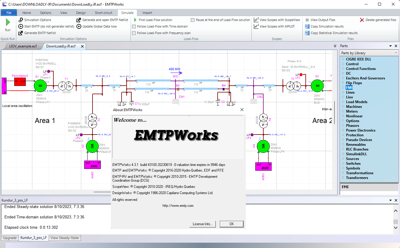 Pictures · EMTP 4.3.1 + PAMSUITE R2.6