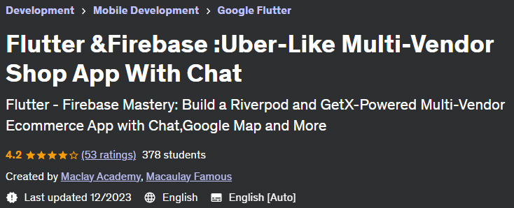 Pictures · Udemy — Flutter &Firebase :Uber-Like Multi-Vendor Shop App With Chat 2023-8