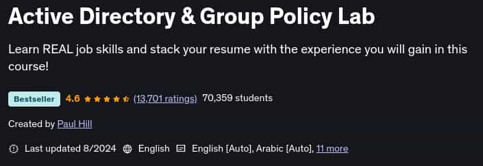 Pictures · Active Directory & Group Policy Lab 2024-8