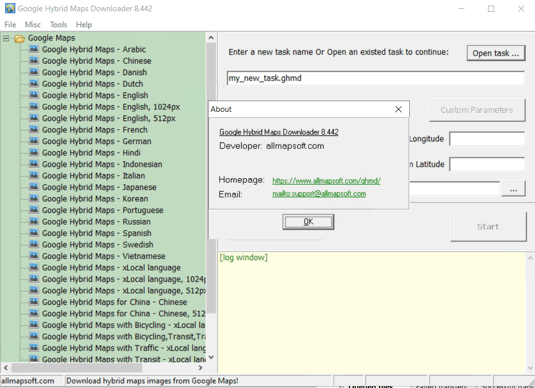 Pictures · AllMapSoft Google Hybrid Maps Downloader 8.443