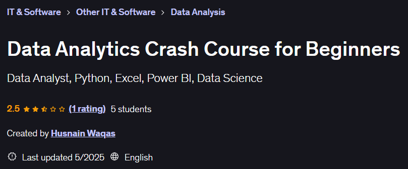 Pictures · Udemy — Data Analytics Crash Course for Beginners 2025-5