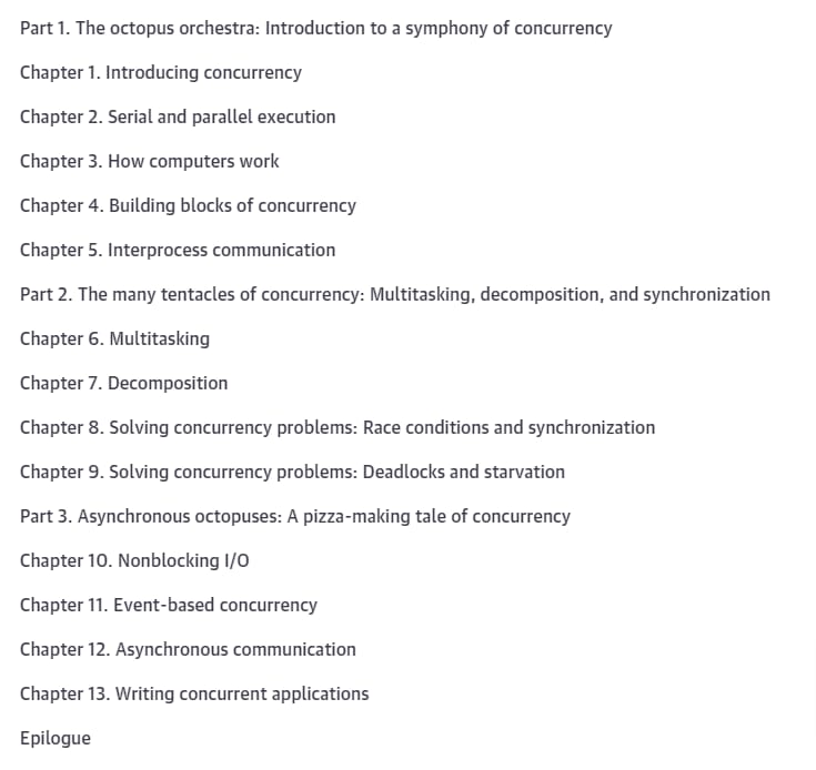 Course topics · Oreilly — Grokking Concurrency 2024-1
