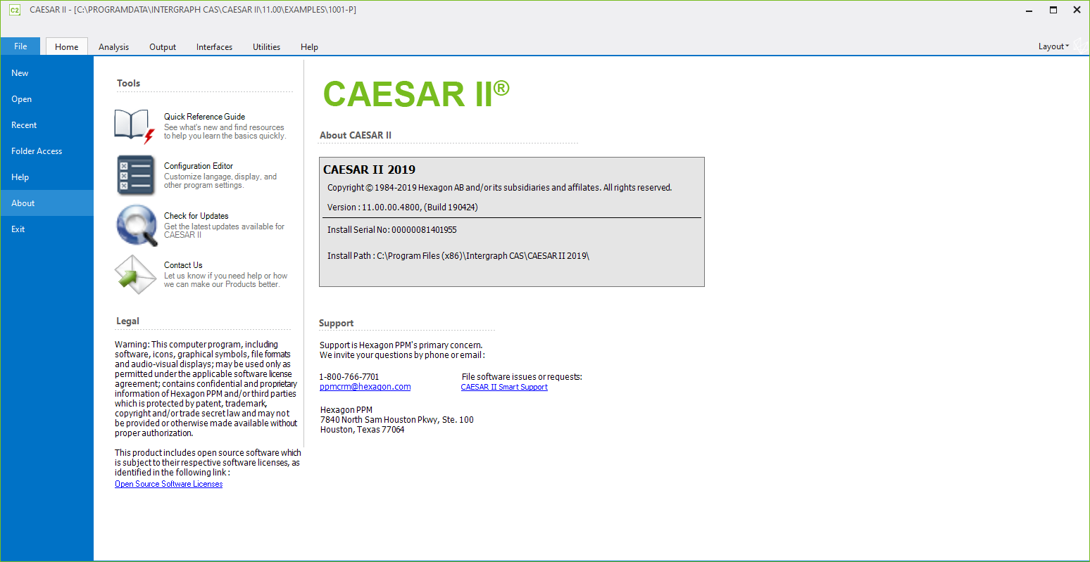 Pictures · Hexagon PPM COADE CAESAR II 2019 v11.00.00.4800
