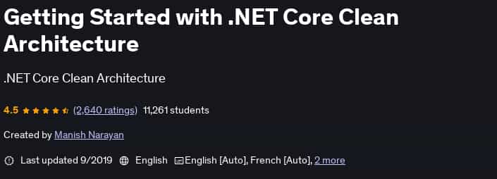 Pictures · Udemy — Getting Started with .NET Core Clean Architecture 2019-9