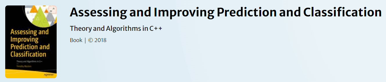 Pictures · Apress – Assessing and Improving Prediction and Classification 2018
