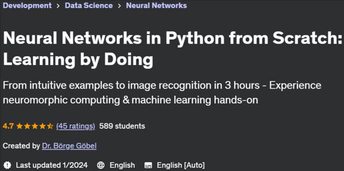 Pictures · Udemy — Neural Networks in Python from Scratch: Learning by Doing 2022-6