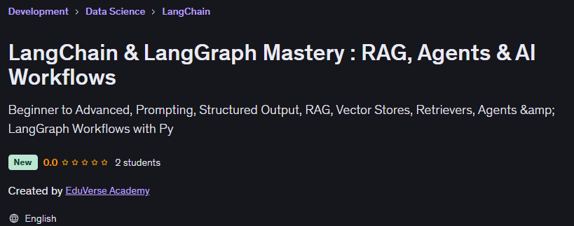Pictures · LangChain & LangGraph Mastery : RAG, Agents & AI Workflows 2026-1