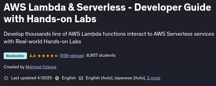 Изображения · AWS Lambda & Serverless - Руководство для разработчиков с лабораториями 2025-4
