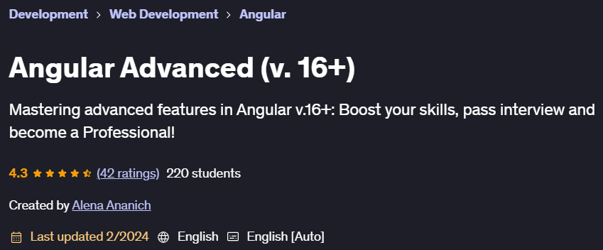 Pictures · Angular Advanced (v. 16+) 2024-2