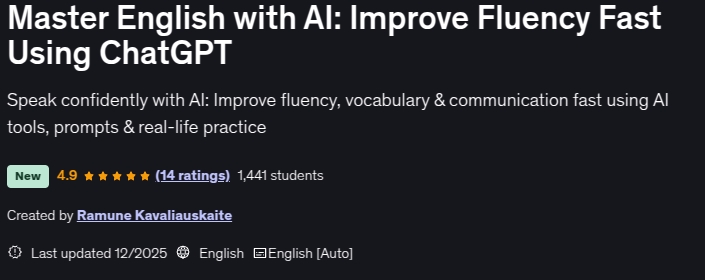 이미지 · 마스터 영어와 함께 AI: Fluency 빠른 사용을 향상시키기 ChatGPT 2025-12
