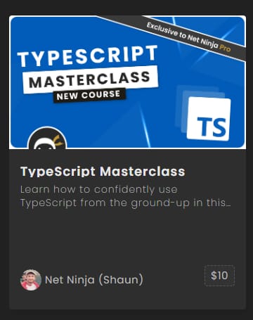 Pictures · Net Ninja — TypeScript Masterclass 2024-1