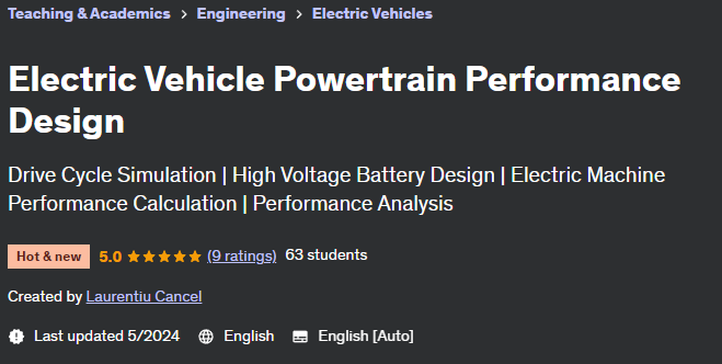 Pictures · Electric Vehicle Powertrain Performance Design 2024-4