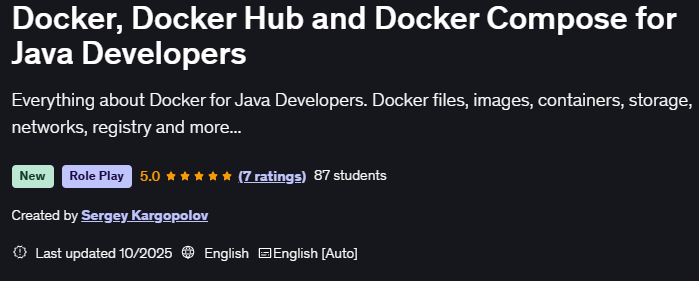 Pictures · Docker, Docker Hub and Docker Compose for Java Developers 2025-10