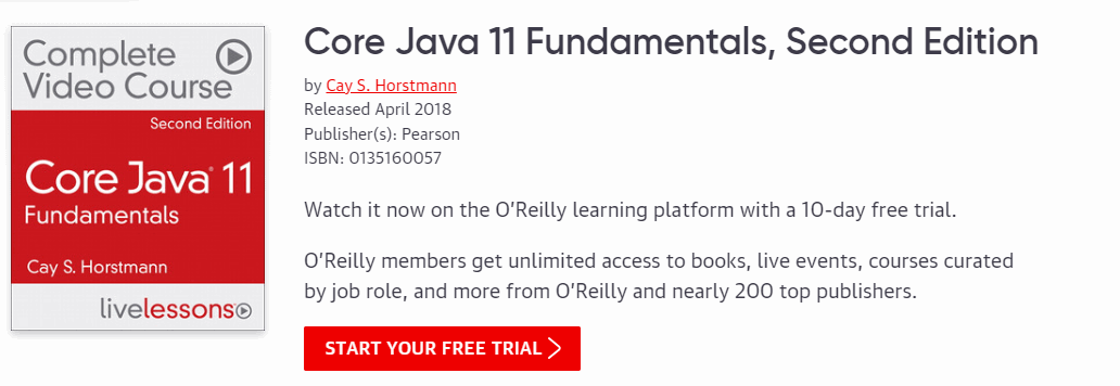 Pictures · Oreilly — Core Java 11 Fundamentals, Second Edition 2023-6