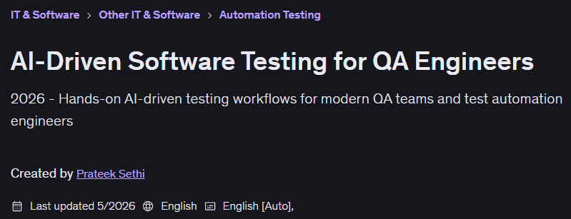 Pictures · AI-Driven Software Testing for QA Engineers 2026-5