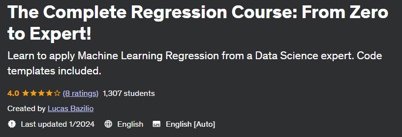 Pictures · The Complete Regression Course: From Zero to Expert! 2023-1