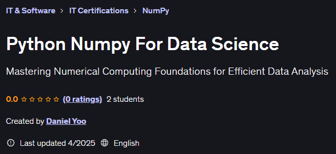 Images · Python Numpy pour la science des données 2025-4
