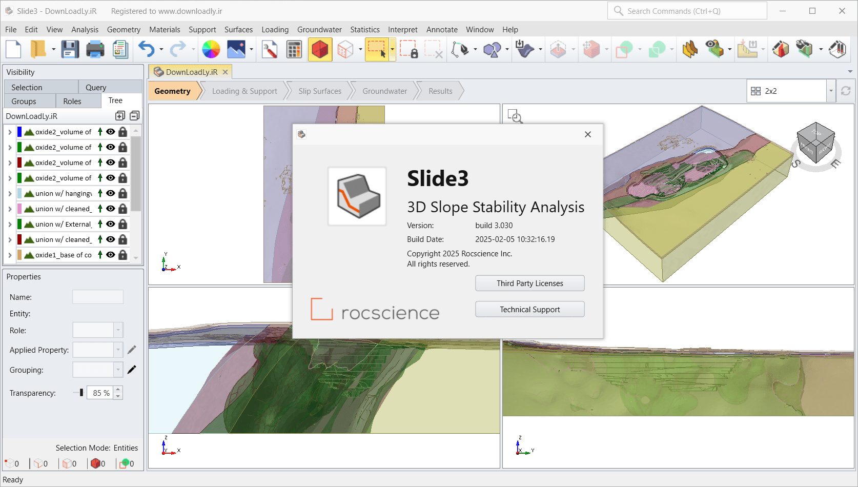 Pictures · Rocscience Slide3 v3.0 x64