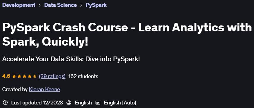 Pictures · Udemy — PySpark Crash Course – Learn Analytics with Spark, Quickly! 2023-12