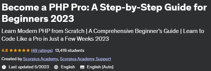 Pictures · Udemy — Become a PHP Pro: A Step-by-Step Guide for Beginners 2023 2023-04