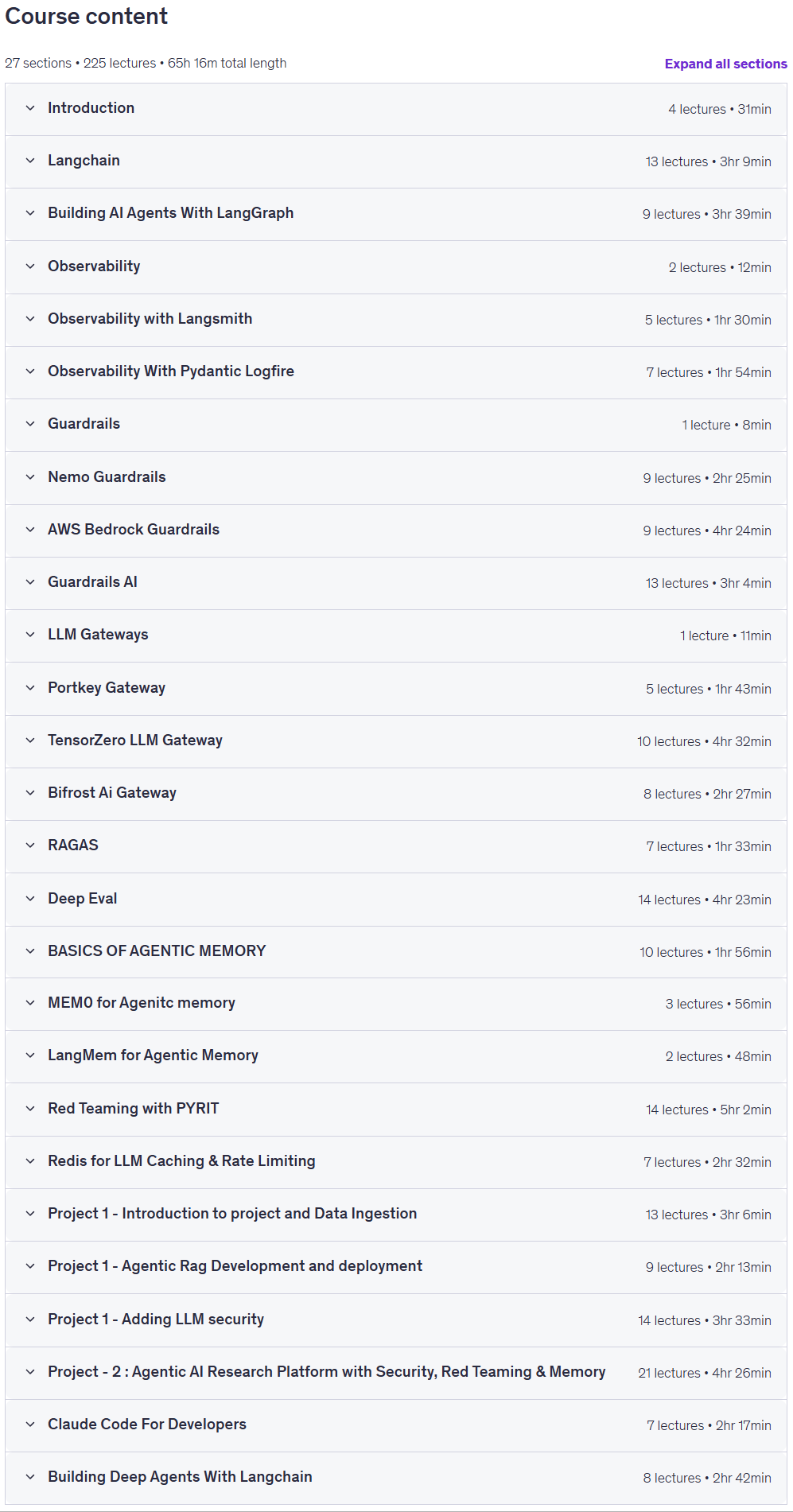 Course topics · AI Security Bootcamp-Guardrails,LLM Gateways,Observability 2026-7