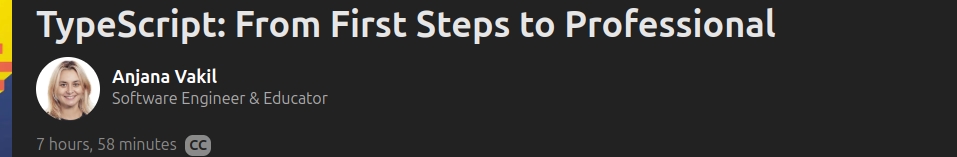 Pictures · TypeScript: From First Steps to Professional 2025-10