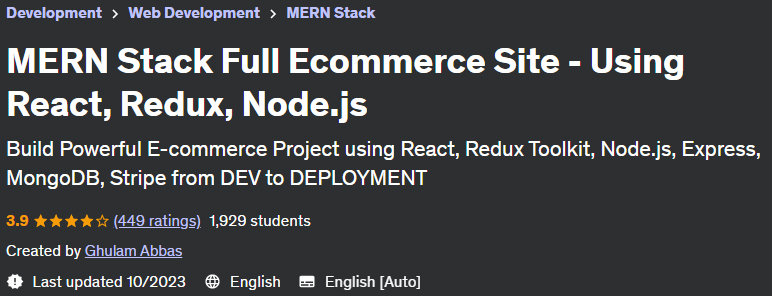 Pictures · MERN Stack Full Ecommerce Site – Using React, Redux, Node.js 2023-10