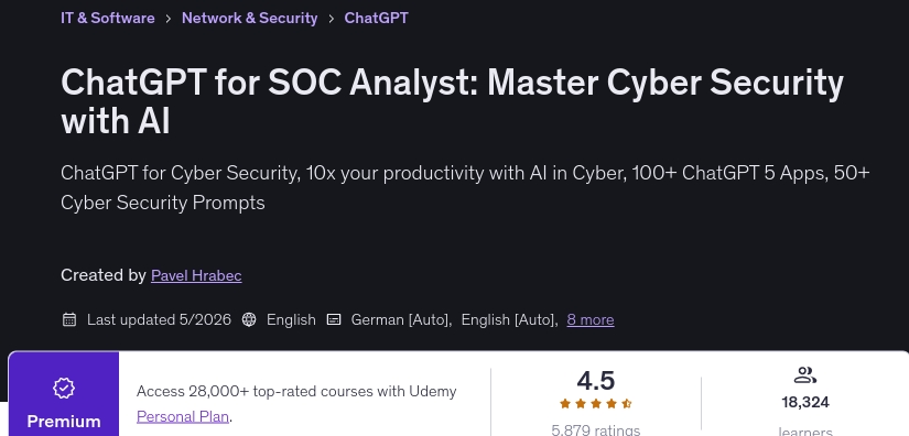 Images · ChatGPT pour l'analyste SOC: Master Cyber Security avec AI 2026-5