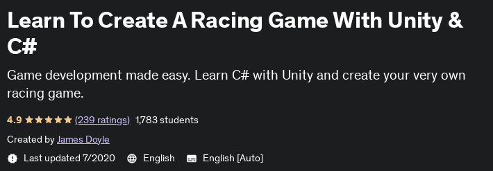 Pictures · Learn To Create A Racing Game With Unity & C# 2020-7