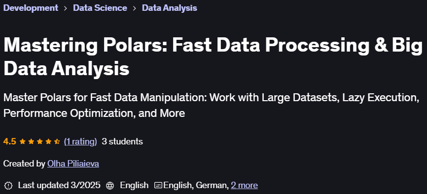 Pictures · Mastering Polars: Fast Data Processing & Big Data Analysis 2025-3