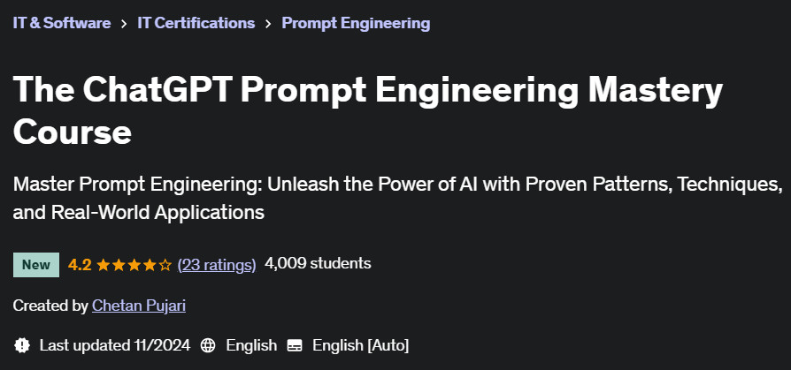Pictures · Udemy — The ChatGPT Prompt Engineering Mastery Course 2024-10