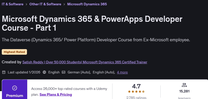 Images · Microsoft Dynamics 365 Course de développeur PowerApps - Partie 1 2026-1