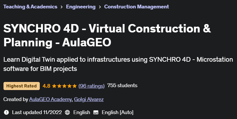 Pictures · Udemy — SYNCHRO 4D – Virtual Construction & Planning – AulaGEO 2022-11