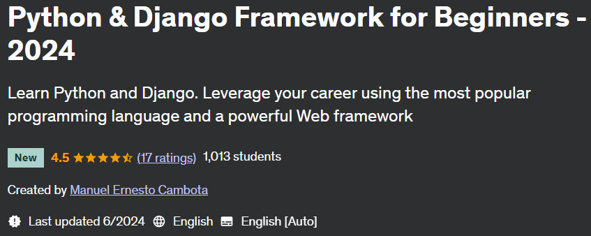 Pictures · Udemy — Python & Django Framework for Beginners – 2024 2024-6