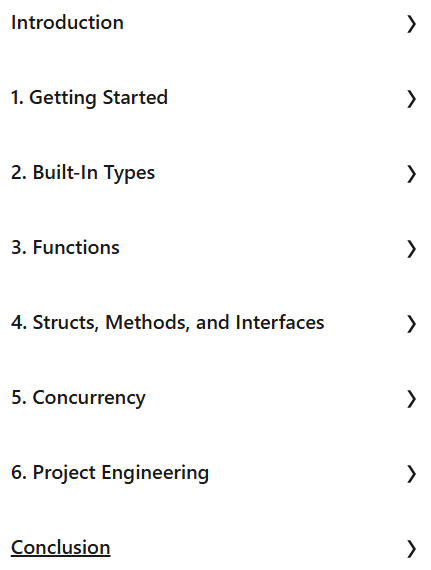 Course topics · Go for Python Developers 2023-1